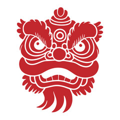 Chinese Lion Dance Mask