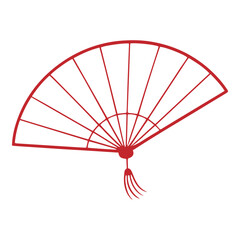 Hand Fan Outline Element