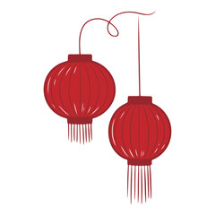 Obraz premium Red Chinese Lantern Decoration