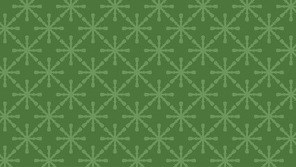 Seamless Tonal Green Geometric Starburst Pattern: Intricate Mandala-Style Design with Repeating Circular Shapes, Ideal for Traditional or Nature-Themed Backgrounds