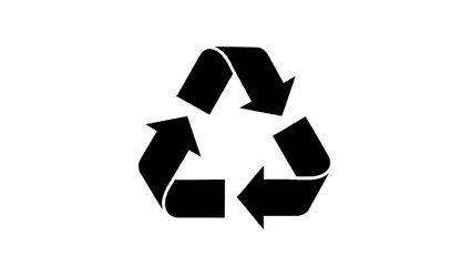 Obraz premium Vector illustration of the universal recycling symbol, on transparent background, environmental protection and sustainability concept