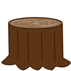 Stump simple illustration
切り株 シンプル イラスト