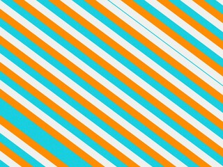 Obraz premium Diagonal stripes with orange, blue, and white, clean and modern.