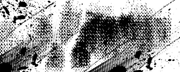 Black brushstroke against white background