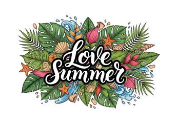 Tropical Flourish: "Love Summer"