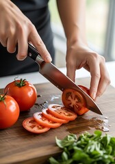 Crimson Slices: A Culinary Dance