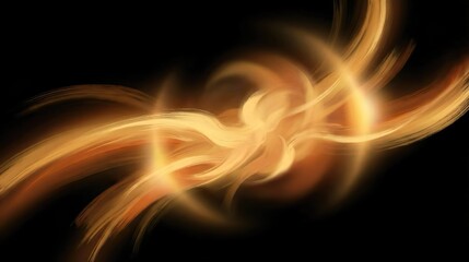 flowing warm rays painted with soft gradients