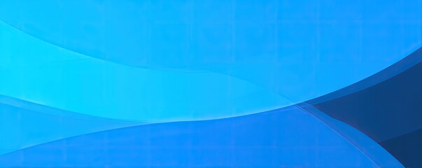 Abstract blue background with curves and a grid pattern