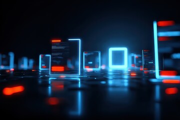 A dreamlike hall of mirrors where each surface shows visual data of program complexity and an intelligent guide helps travelers review an underlying issue using symbolic interaction