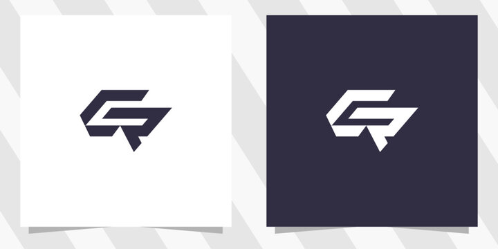 Letter gr rg Logo Design
