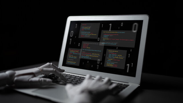 AI auditing faulty programming code, detecting anomalies, insecure logic, and suggesting corrections in a humorous and flawed code example. Latch - Powered by Adobe