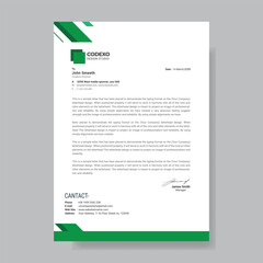 Creative corporate letterhead design template