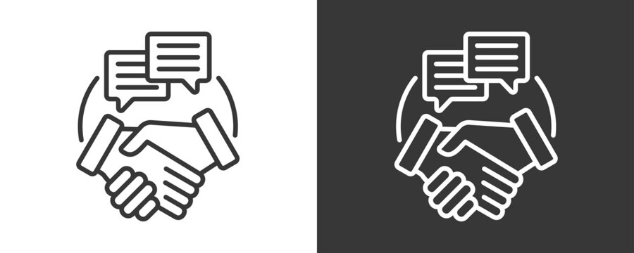 Responsibility Icon Set Vector Collection Isolated In Black And White