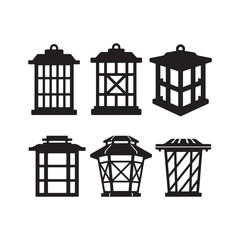 A Collection of Lantern Icons: Classic and Modern Styles in Compact Outdoor Lighting Displays