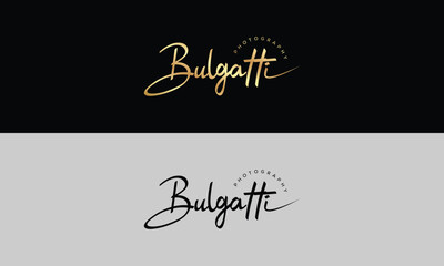 Handwriting logo signature logo Photography logo Design template