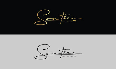 Handwriting logo signature logo Photography logo Design template
