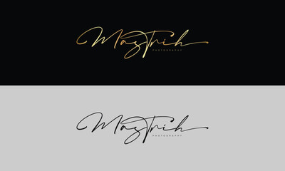 Handwriting logo signature logo Photography logo Design template