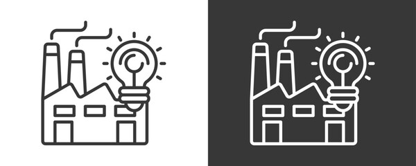 Innovation Icon Set Vector Collection Isolated In Black And White