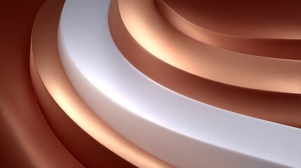 Abstract Metallic Swirls.