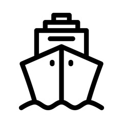 Ship Icon Water Transportation Symbol