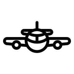 Plane Icon Air Transportation Symbol Vector