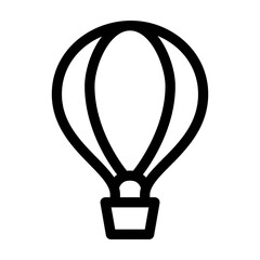 Hot Air Balloon Icon Air Transportation Symbol Vector