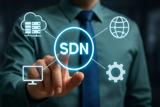 SDN. Data transmission network virtualization using software.