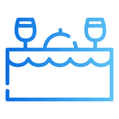 new year Line Gradient Icon