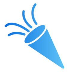 new year Line Gradient Icon