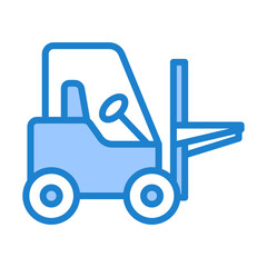 Forklift Icon - Blue Style