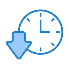 Downtime Icon - Blue Style