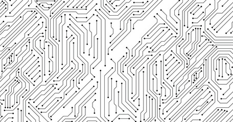 Abstract digital background with technology circuit board texture. Electronic motherboard illustration. Communication and engineering concept. Vector illustration