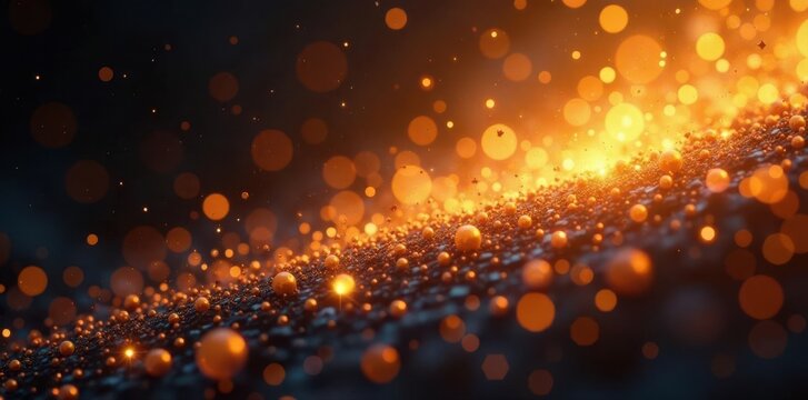 Abstract gold energy field, shimmering particles , background, abstract, sparkle