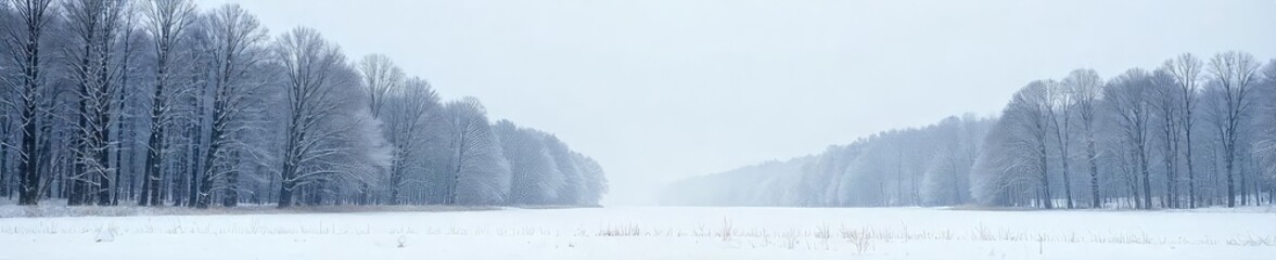 Stark winter landscape, leafless trees stretching towards a pale sky A sense of cold isolation pervades the bare, wintry forest Perfect for environmental or nature themes , snow, bare, bleak