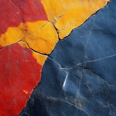 Vibrant, colorful stone surface with contrasting patterns