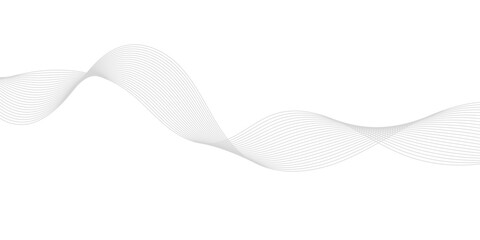 Smooth Wave Line Background. Abstract Flowing Curve with Gradient Effect. abstract white lines background wallpaper