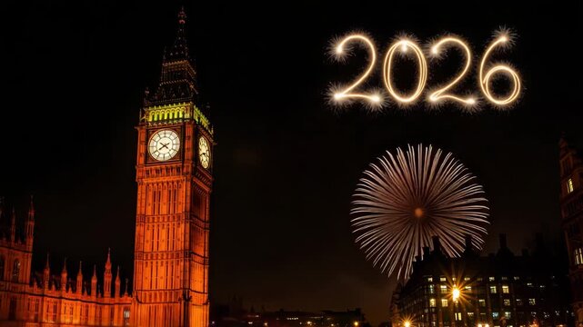 Big Ben and Fireworks for 2026 New Year turbo 1457128514