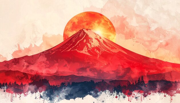 赤富士 Images – Browse 5,927 Stock Photos, Vectors, and Video