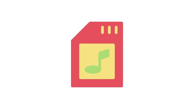 A simple music note icon featuring a single note, symbolizing musical themes or audio content.