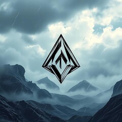 mountain landscape with blue sky