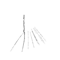 broken glass isolated on white