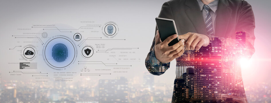 Biometric identity system using fingerprint and facial recognition to secure cloud access, protect sensitive data, and authenticate users in digital platforms Vouch - Powered by Adobe
