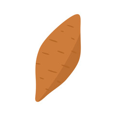 vector illustration of a sweet potato