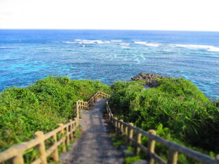 Ingya Marine Park, Miyako Island, Okinawa, Japan - Diorama Effect