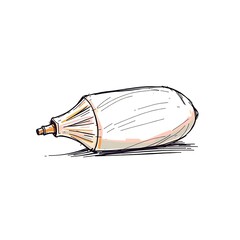 old paper bag isolated on white