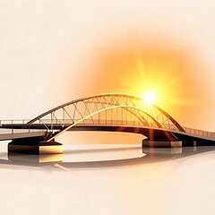 railway bridge over the river