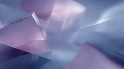Holographic 3D shapes combined with sleek digital elements