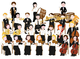 オーケストラのコンサート