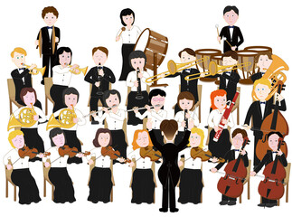 オーケストラのコンサート