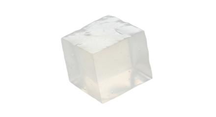 Translucent Cube: A Minimalist Exploration of Clarity and Geometric Form in Isolation